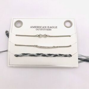 American Eagle Outfitters Silver and Blue Bracelet Collection